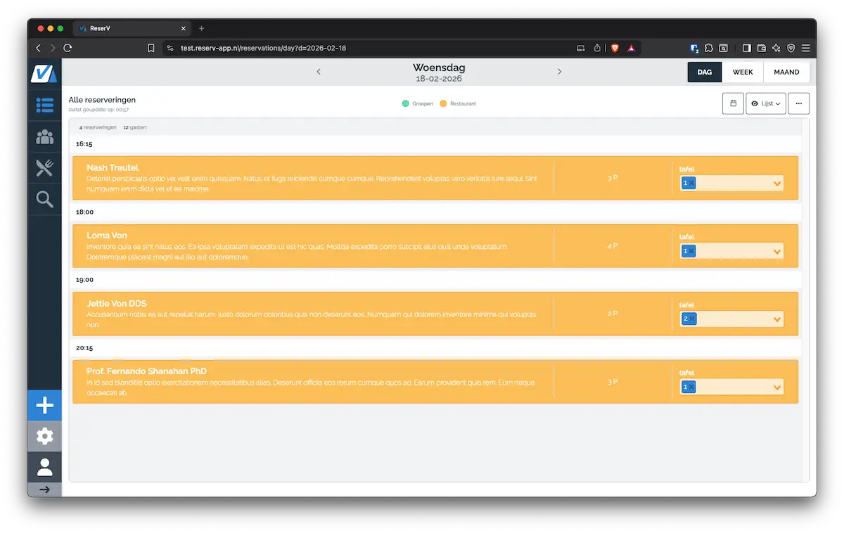 ReserV is gebouwd door horeca, voor horeca