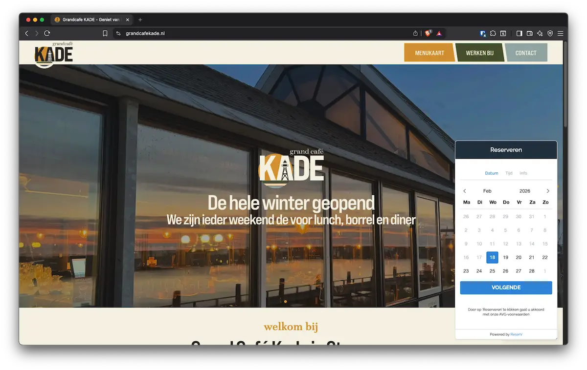 24/7 online reserveringen ontvangen via uw website